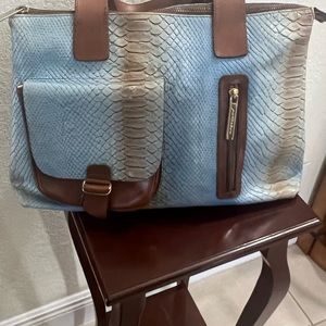 PATACHOU BRAZILIAN LEATHER TOTE BAG.